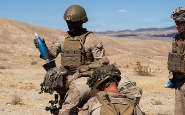U.S. Marines with 2nd Bn., 1st Marines conduct FSCEX
