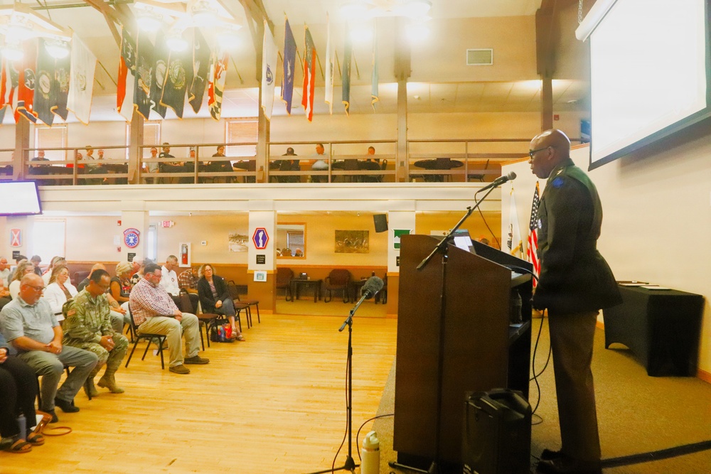 Fort McCoy chaplain opens new GC’s first town hall with prayer for garrison leadership