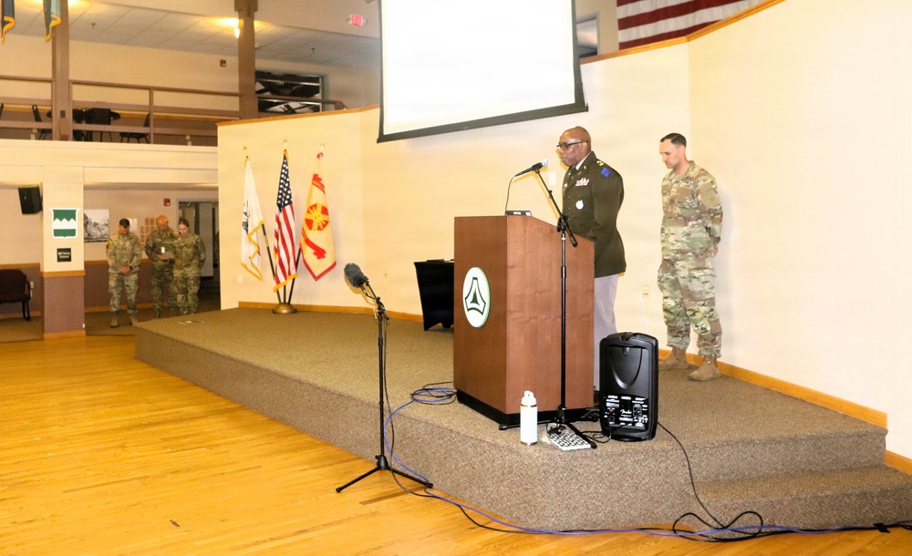 Fort McCoy chaplain opens new GC’s first town hall with prayer for garrison leadership