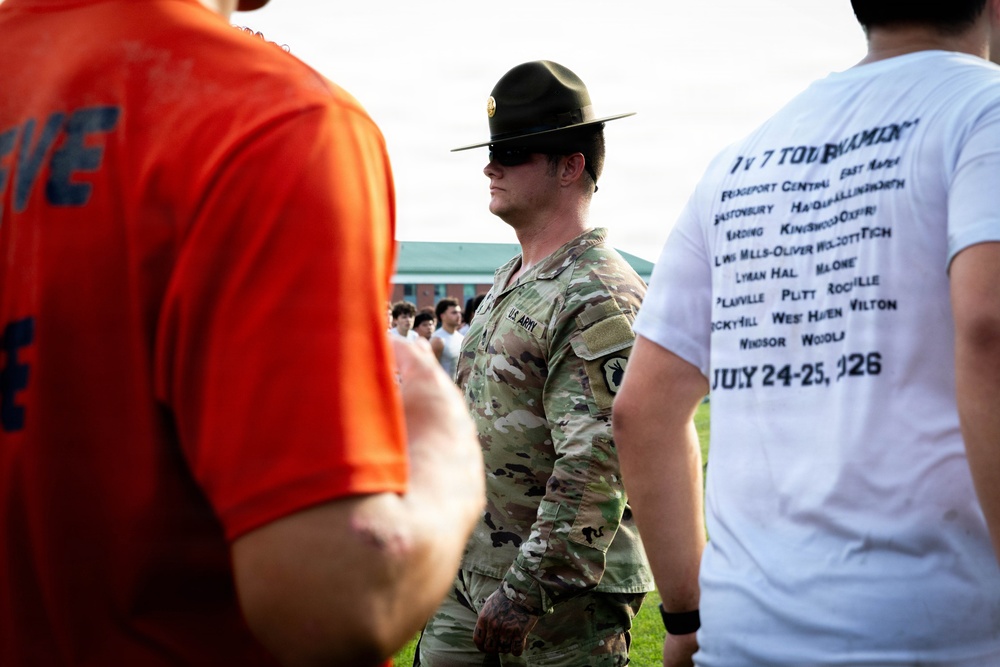 The Connecticut National Guard Hosts Annual Football Camp