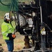 Contractor Operates Drill Rig During Ground Investigation at Military Installation