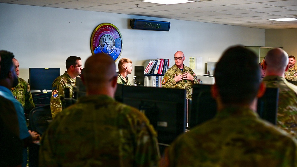 Maj. Gen. Paul visits Missile Warning Center