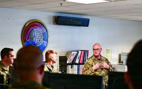 Maj. Gen. Paul visits Missile Warning Center