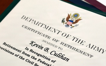 Retirement certificate