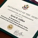 Retirement certificate