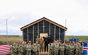 Seabees, Icelandic Partners Celebrate Arctic Bee Hut Completion