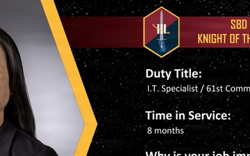 September 2026 Knight of the Month Krystal Young