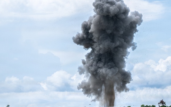 801st RHTS EOD conducts controlled airfield detonation