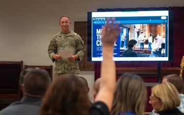 2026 Honorary Commanders tour Wing Staff Agencies