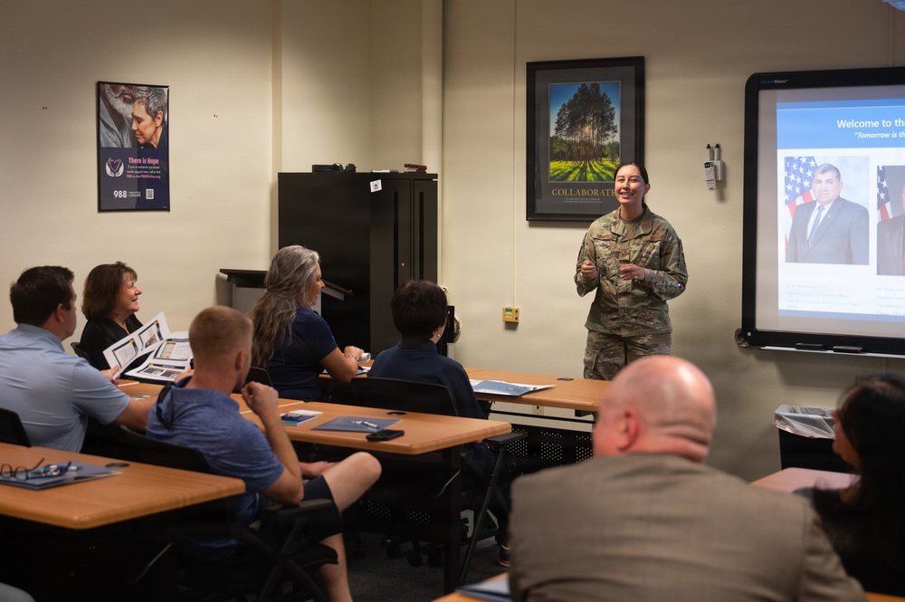 2026 Honorary Commanders tour Wing Staff Agencies