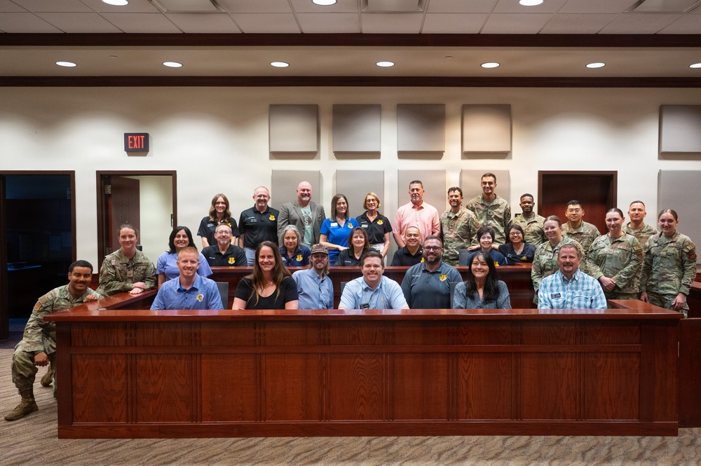 2026 Honorary Commanders tour Wing Staff Agencies