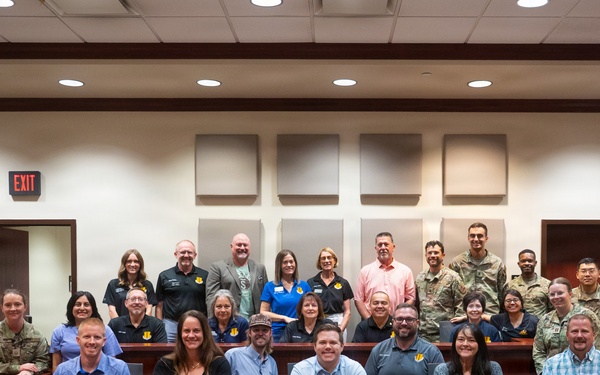 2026 Honorary Commanders tour Wing Staff Agencies