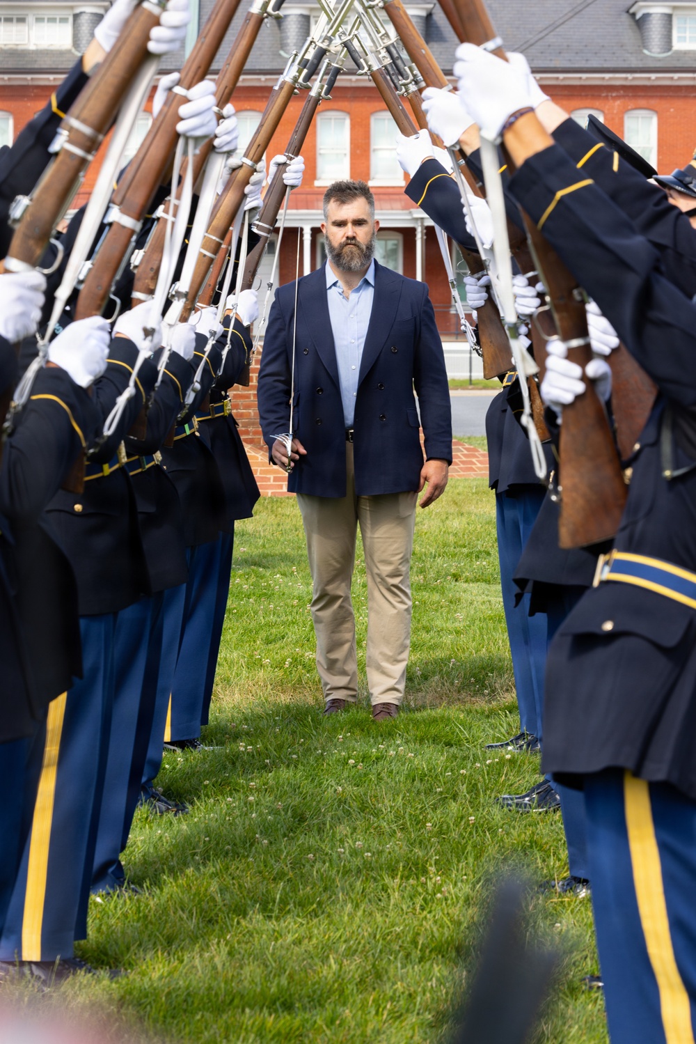 DVIDS - Images - Jason Kelce films Salute to Service 2026 for PBS ...