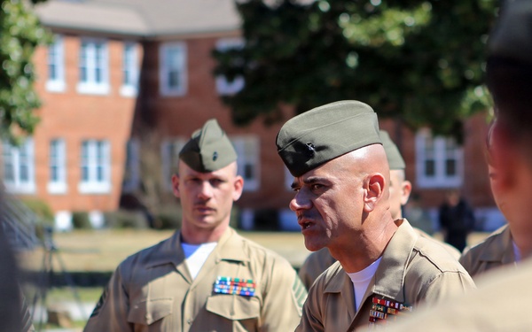24th MEU Marines recognize the Sgt. Maj. Gallegos legacy