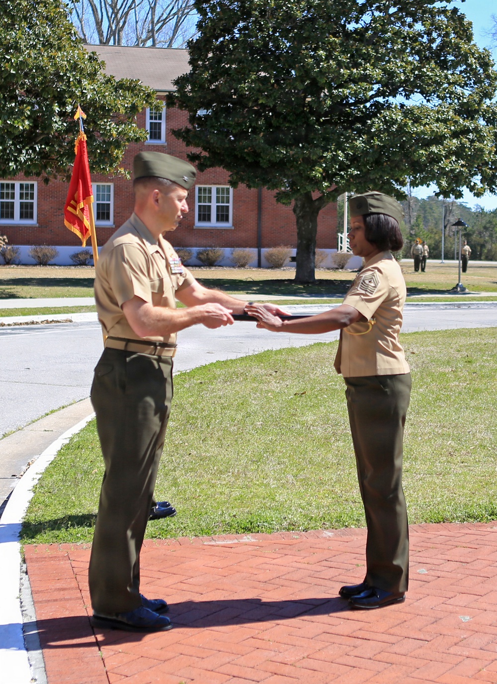 24th Marine Expeditionary Unit welcomes Marine Corps' first female MEU sergeant major