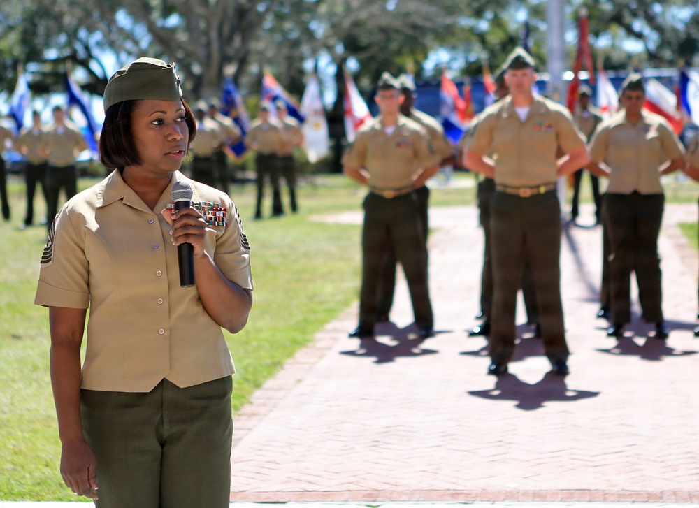 24th Marine Expeditionary Unit welcomes Marine Corps' first female MEU sergeant major
