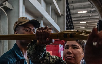 USS Theodore Roosevelt Conducts Damage Control Training