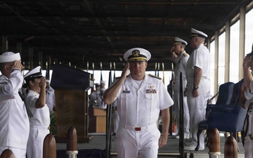 Rear Adm. Brad Collins relinquishes command of Navy Region Hawaii