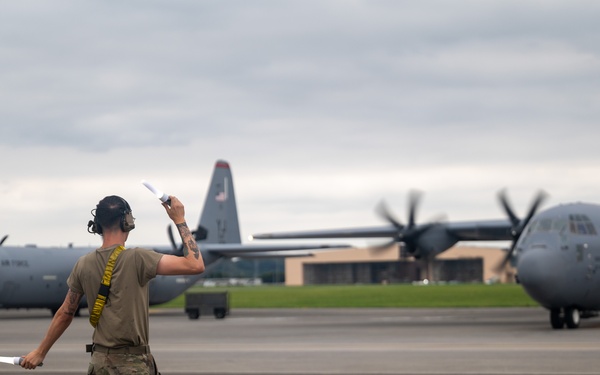 374 AW Airmen depart for airlift mission in Nepal