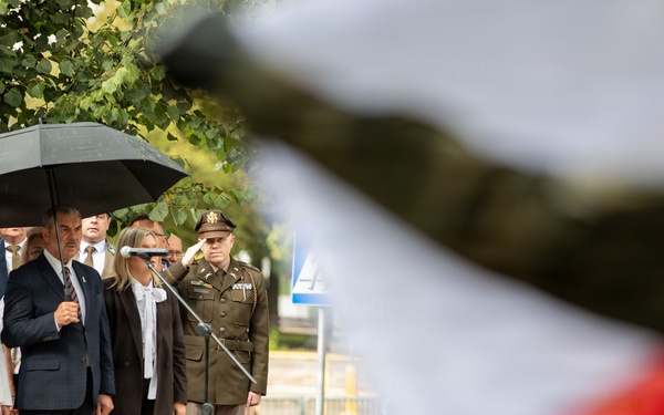 Leaders from 2nd Battalion, 37th Armored Regiment support Polish ceremonies in Orzysz