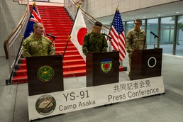 US, Japanese and Australian Forces Host Press Conference for Exercise Yama Sakura 91