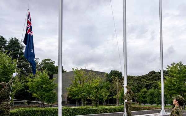 US, Japanese Forces Host Flag Raising Ceremony for Exercise YamaSakura 91