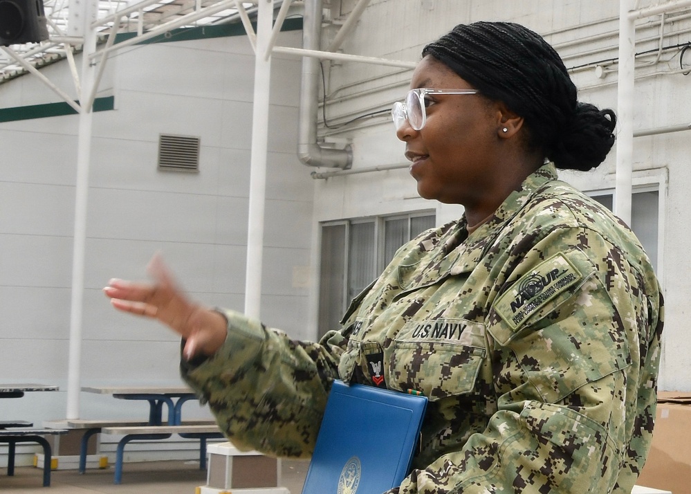 FLCY Recognizes YN2 Barker at Tour's End