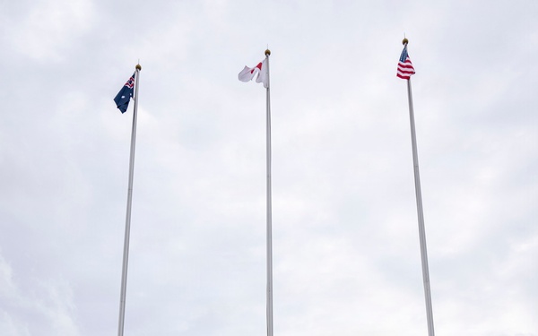 US, Japanese Forces Host Flag Raising Ceremony for Exercise YamaSakura 91