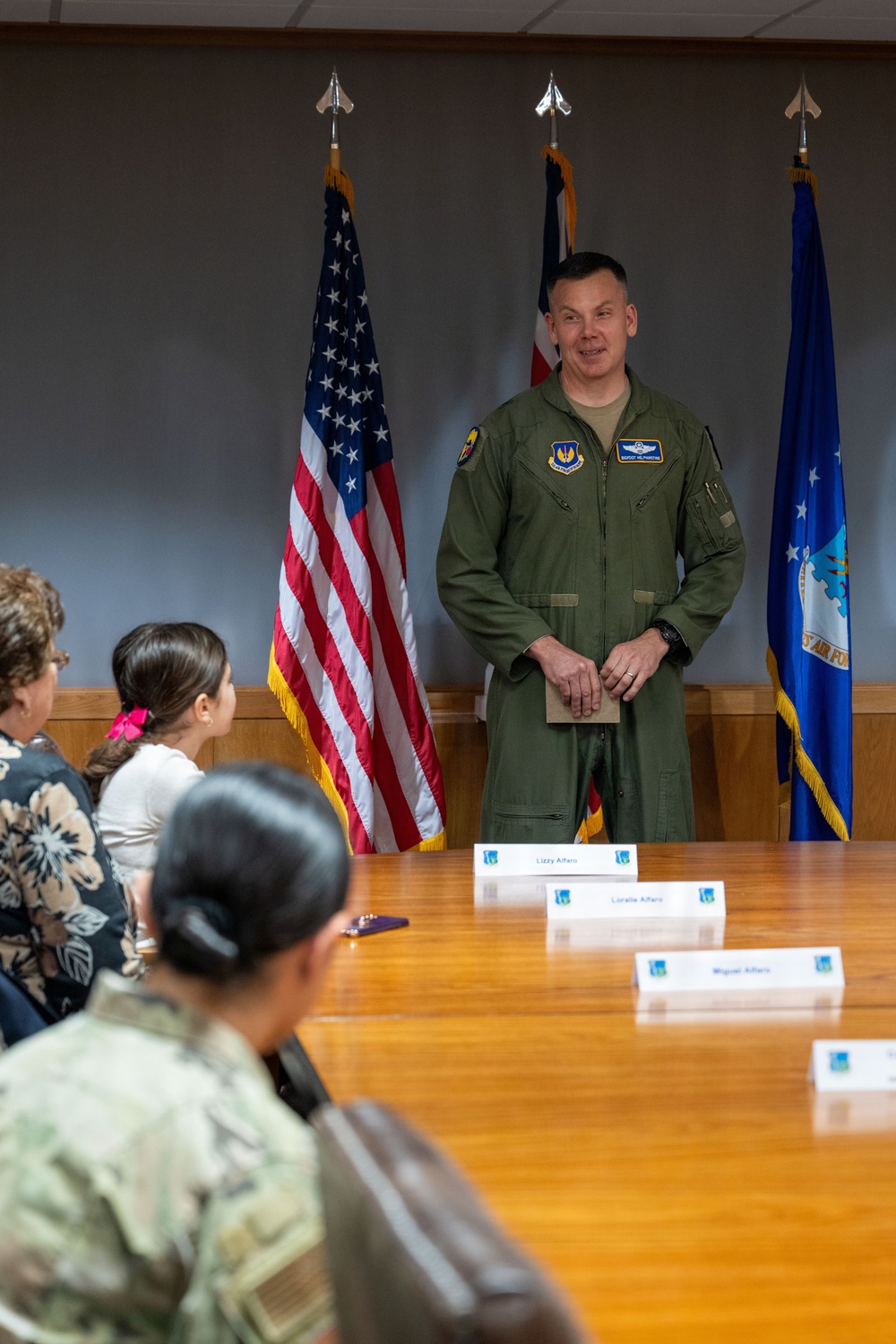 Brig. Gen. Michael Alfaro's promotion ceremony