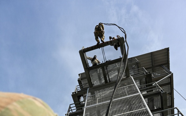 809th MRBC rappel training