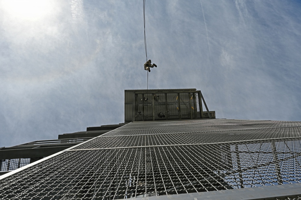 809th MRBC rappel training