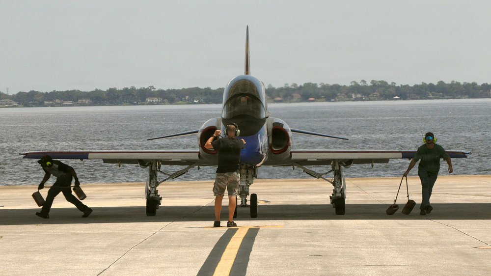 FRCSE returns first T-45 SLEP aircraft to the Fleet