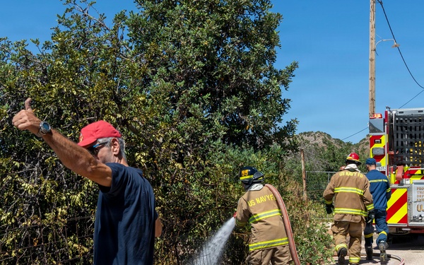Mutual Aid in Action: NSA Souda Bay, Chania Fire Department Contain Brush Fire Near Installation