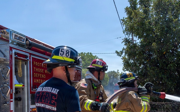 Mutual Aid in Action: NSA Souda Bay, Chania Fire Department Contain Brush Fire Near Installation