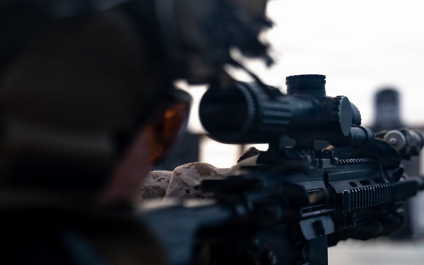 11th MEU Marines Conduct Live-Range aboard USS Portland