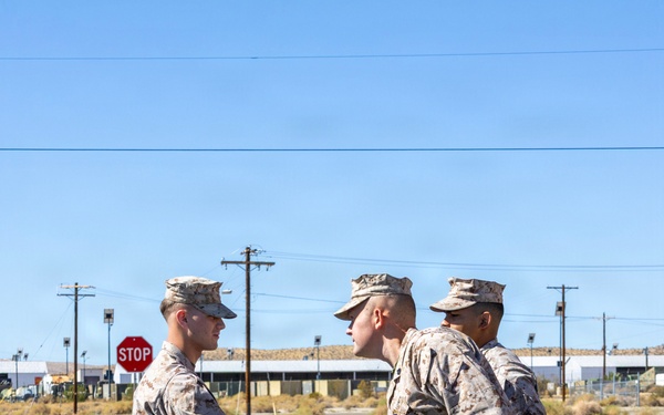 Promotion Ceremony for LCpl Spencer Estes aboard Marine Corps Logistics Base Barstow, California, September 1.