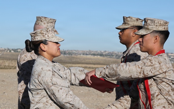 Meritorious Promotion Ceremony aboard Marine Corps Logistics Base (MCLB)  - Barstow, September 2.