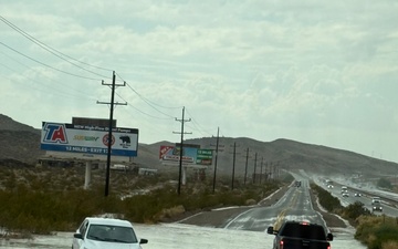MCLB Barstow firefighters conduct swift-water rescue in Yermo