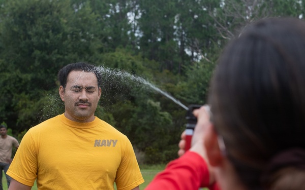 Sailors participate in oleoresin capsicum (OC) Course