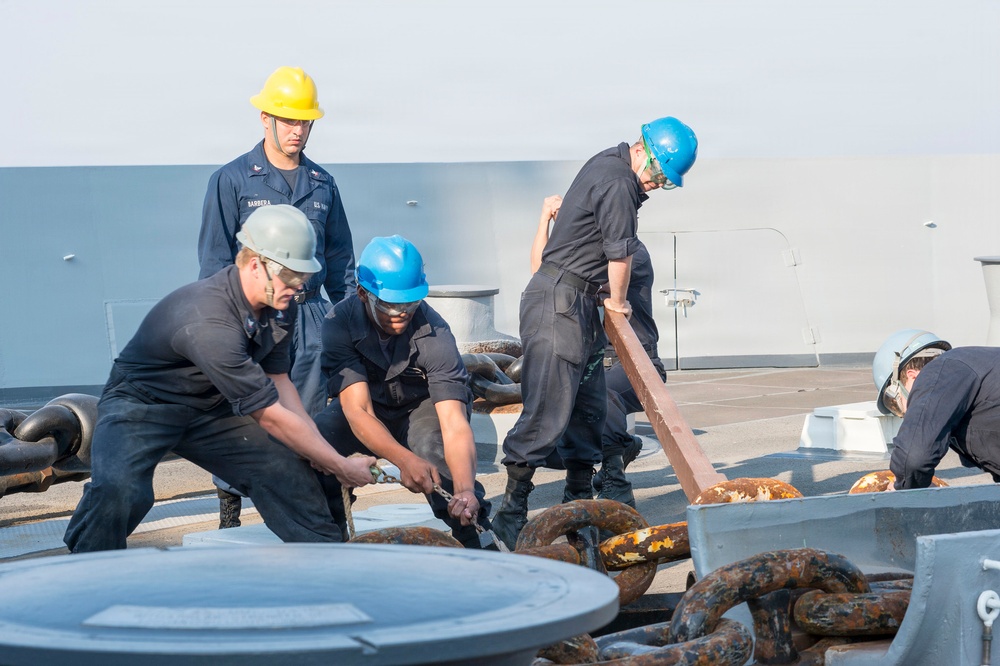 USS New York action