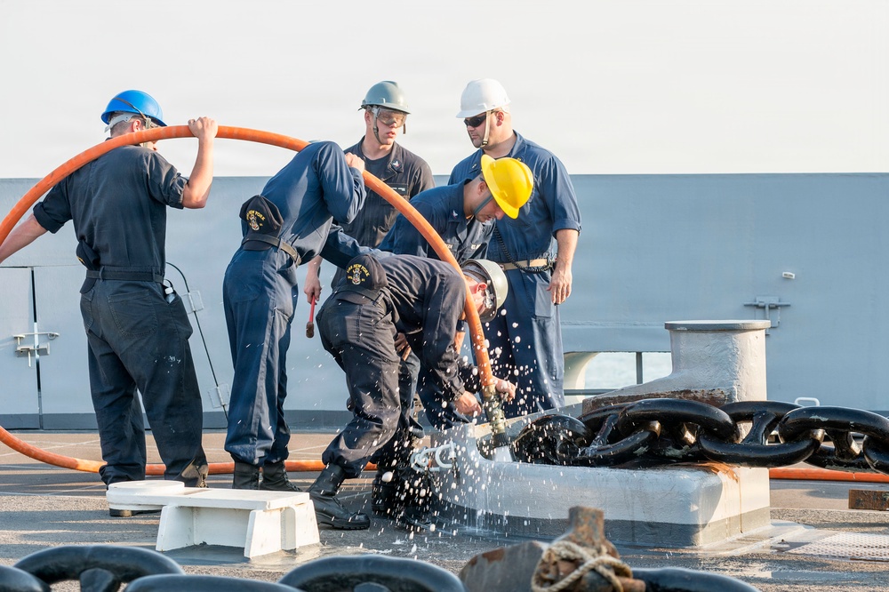 USS New York action