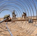 US Marines build obstacles to provide protection in Jordan