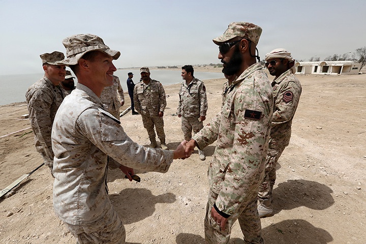 24th MEU conducts rehearsal drills with military allies during Exercise Eagle Resolve 2015