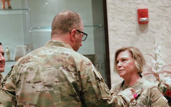 Maj. Gen. Karen Monday-Gresham receives the Legion of Merit