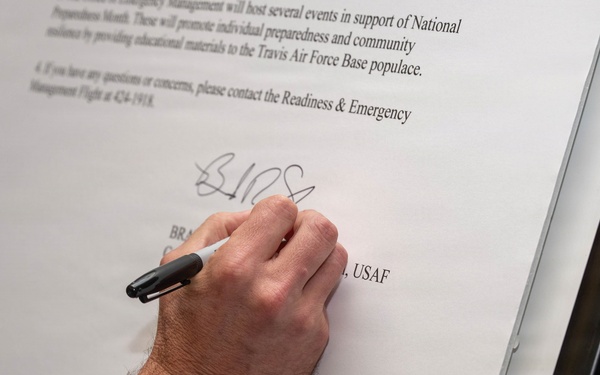 Travis AFB Kicks Off National Preparedness Month