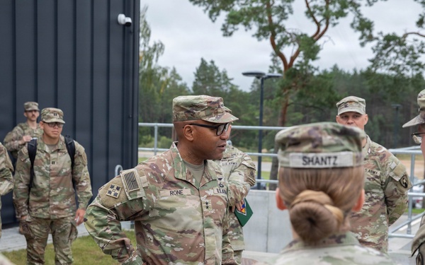 1st Infantry Division commanding general visits Soldiers in Lithuania
