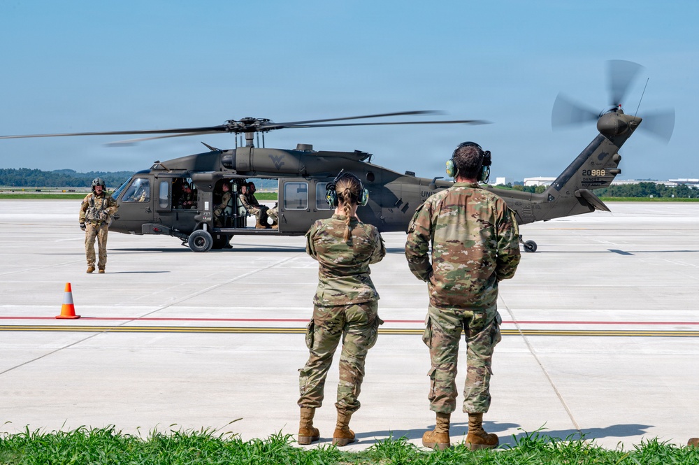 Trading wings for rotors: West Virginia National Guard shows Reserve Airmen the skies