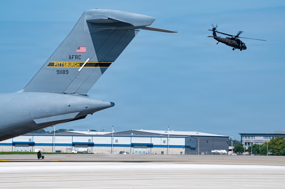 Trading wings for rotors: West Virginia National Guard shows Reserve Airmen the skies
