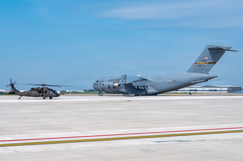 Trading wings for rotors: West Virginia National Guard shows Reserve Airmen the skies