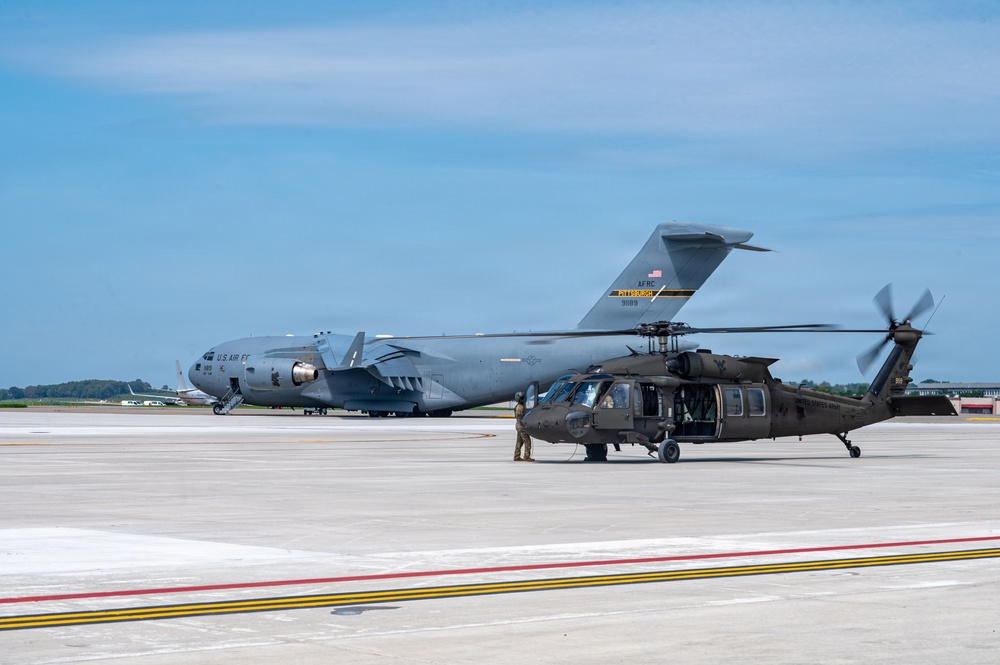 Trading wings for rotors: West Virginia National Guard shows Reserve Airmen the skies